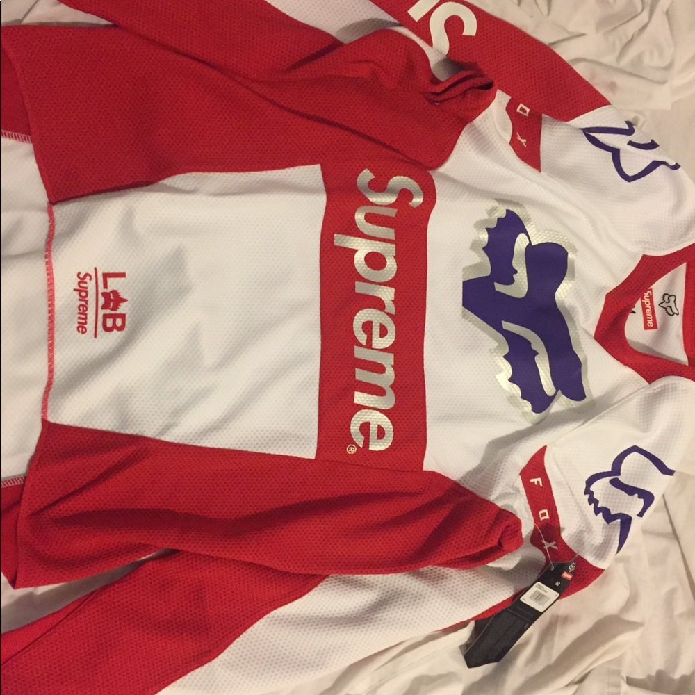 Supreme Fox Long Sleeve Red Medium
